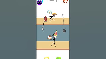 Their Puzzle Stickman level 14 Funny gameplay walkthrough | All levels | android, iOS mobile #shorts