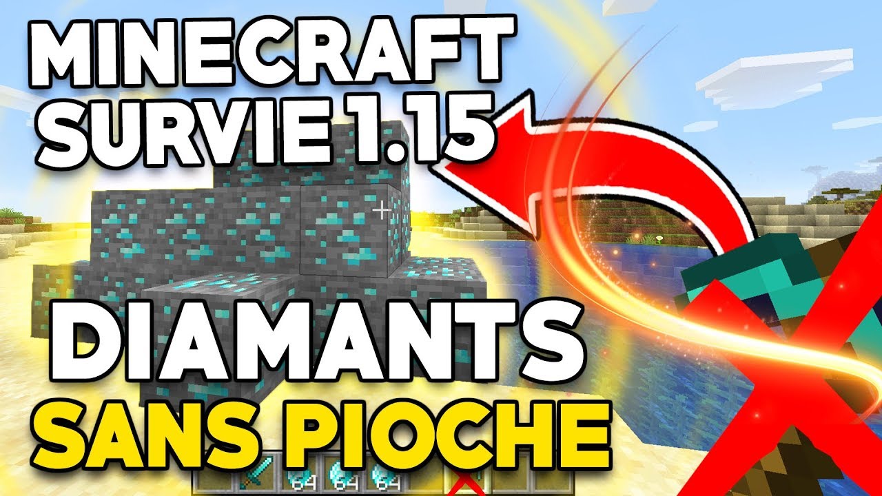 Minecraft Survie Solo 1.15: Trouver Plein de DIAMANTS GRATUITS sans