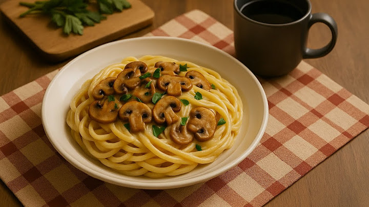 🍽️ Pâtes crémeuses aux champignons