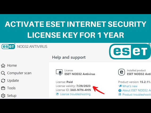 How to Activate ESET Internet Security License Key | How to Buy ESET Nod32 License Key in Cheap class=