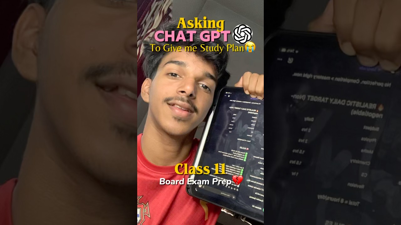 Asking Chat GPT to make me a Study Plan💔11th Grader😭Board Exam Prep📚Malayalam 