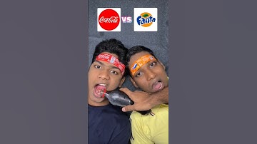 Who won cocacola or fanta?!😱 #shorts #shortsfeed #viralshorts #challenge