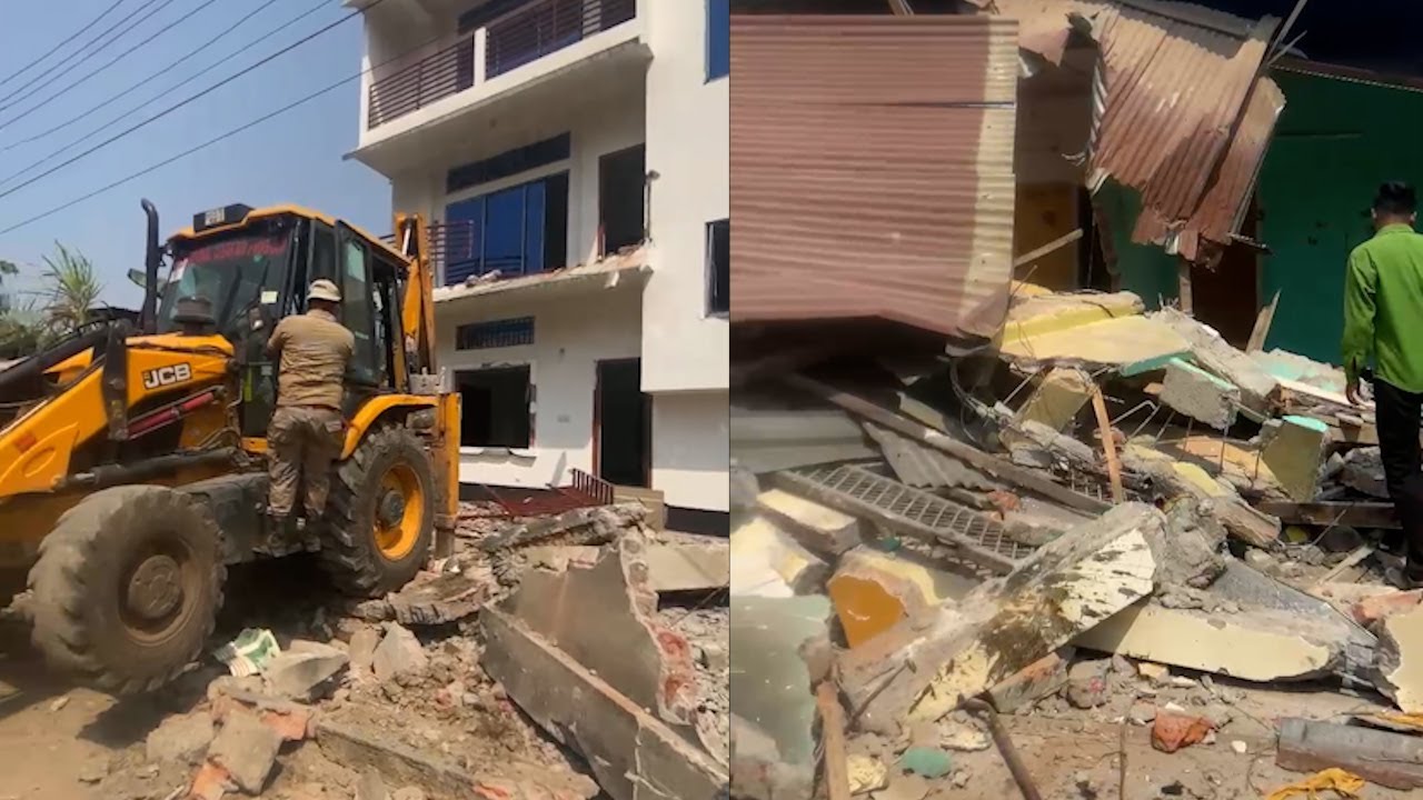 Eviction drive in Guwahati’s Birubari: 11 houses demolished so far