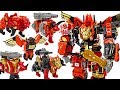 Transformers Predaking! Lion, eagle, bull, rhino, puma 5 combine! #DuDuPopTOY