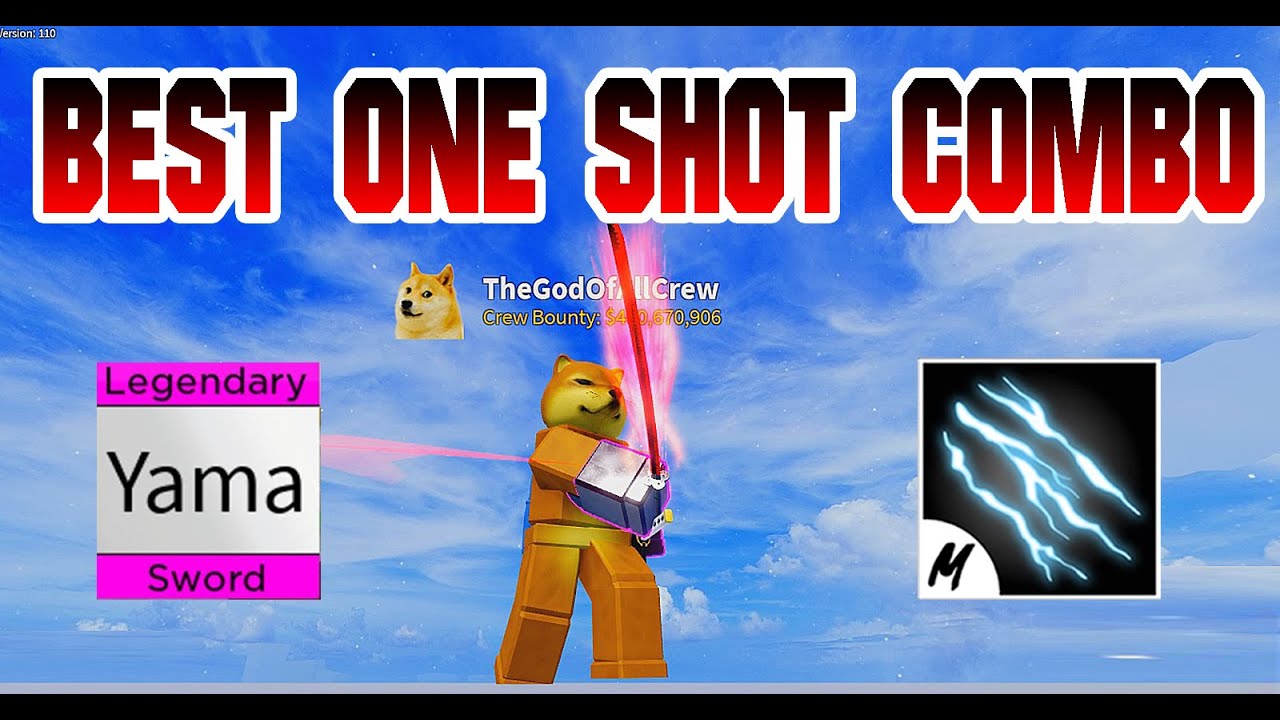 Ice Fruit + Yama Sword One shot combo』Honor Hunt l Roblox, Blox fruits  update 17.2