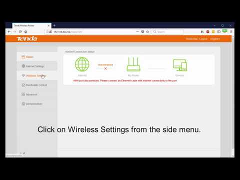 RapidNetworks How to change wireless password Tenda F9 and F3