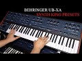 Behringer ubxa    synth king presets