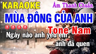 Karaoke Mùa Đông Của Anh - Tone Nam Nhạc Sống 2026 Âm Thanh Chuẩn | Huỳnh Lê