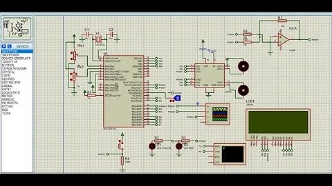 PWM CONTROL DC MOTORS - Proteus 8 Professional   Schematic  with PIC16F877A