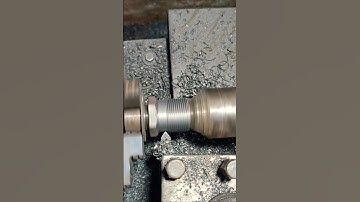 Turning & Threading Pipe Union on Lathe #machine #lathe #turning #threading #union #ytshorts #viral