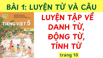 BÀI 1: LUYỆN TẬP VỀ DANH TỪ, ĐỘNG TỪ, TÍNH TỪ - TV5 KẾT NỐI - TRANG 10 #luyentuvacau #tiengvietlop5