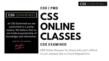CSS Examined Online Classes