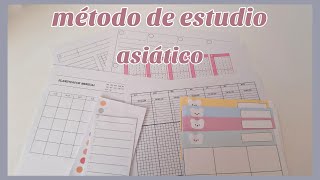 Método de estudio asiático + Imprimibles gratis