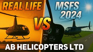Robinson R66 Helicopter MSFS2024 V Real Life Take off/ Landing comparison