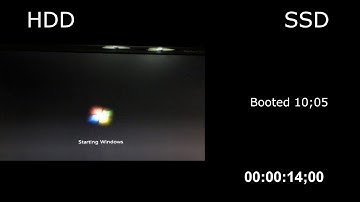 Windows 7 SSD VS HDD (7400RPM) Boot Test