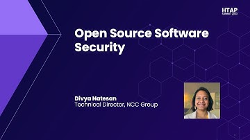 HTAP Summit 2023 | Keynote: Open Source Software and Supply Chain Security