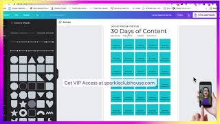 How to make a 30 Day Social Media Content Calendar in Canva