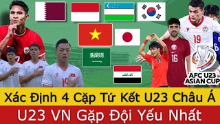 🛑Xác Định 4 Cặp Đấu Tứ Kết U23 Châu Á 2024 | Thời Tới Cho U23 Việt Nam, Lịch Thi Đấu