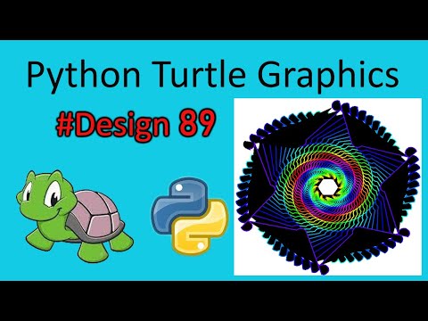 python turtle graphics tutorial || #design89  || Python graphics