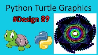 python turtle graphics tutorial || #design89  || Python graphics