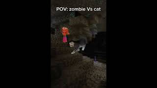 POV: zombie Vs cat #залити #cat #minecraft