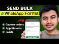 WhatsApp Flows Tutorial 2026 | Send WhatsApp Forms in Bulk Using Official WhatsApp API