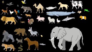 The Snowies All Animals In Pixel Version