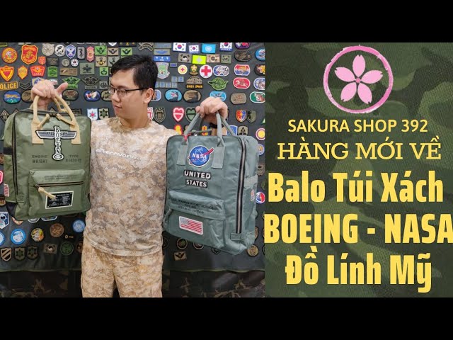 Đồ lính Mỹ - Balo túi xách lính NASA & BOEING - Đồ lính Hàn Quốc | Sakura Shop 392