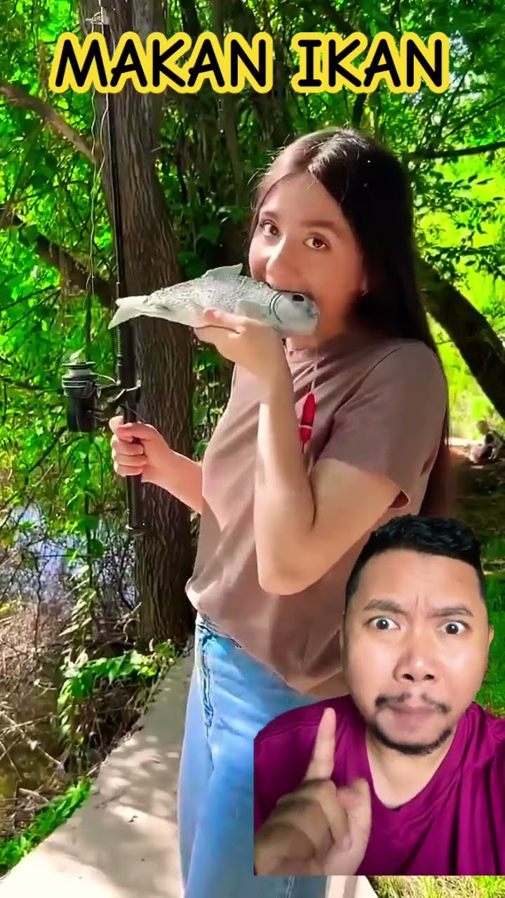 IKANNYA LANGSUNG DIMAKAN!!!??#shortsfeed #shorts #funny