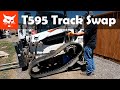 Bobcat T595 Track Change, Remove Old Track and Install New Track