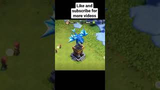 Electrodragon tower lvl 1 - Max clash of clans | Ed tower | clash of clans #shorts #coc #clash clans