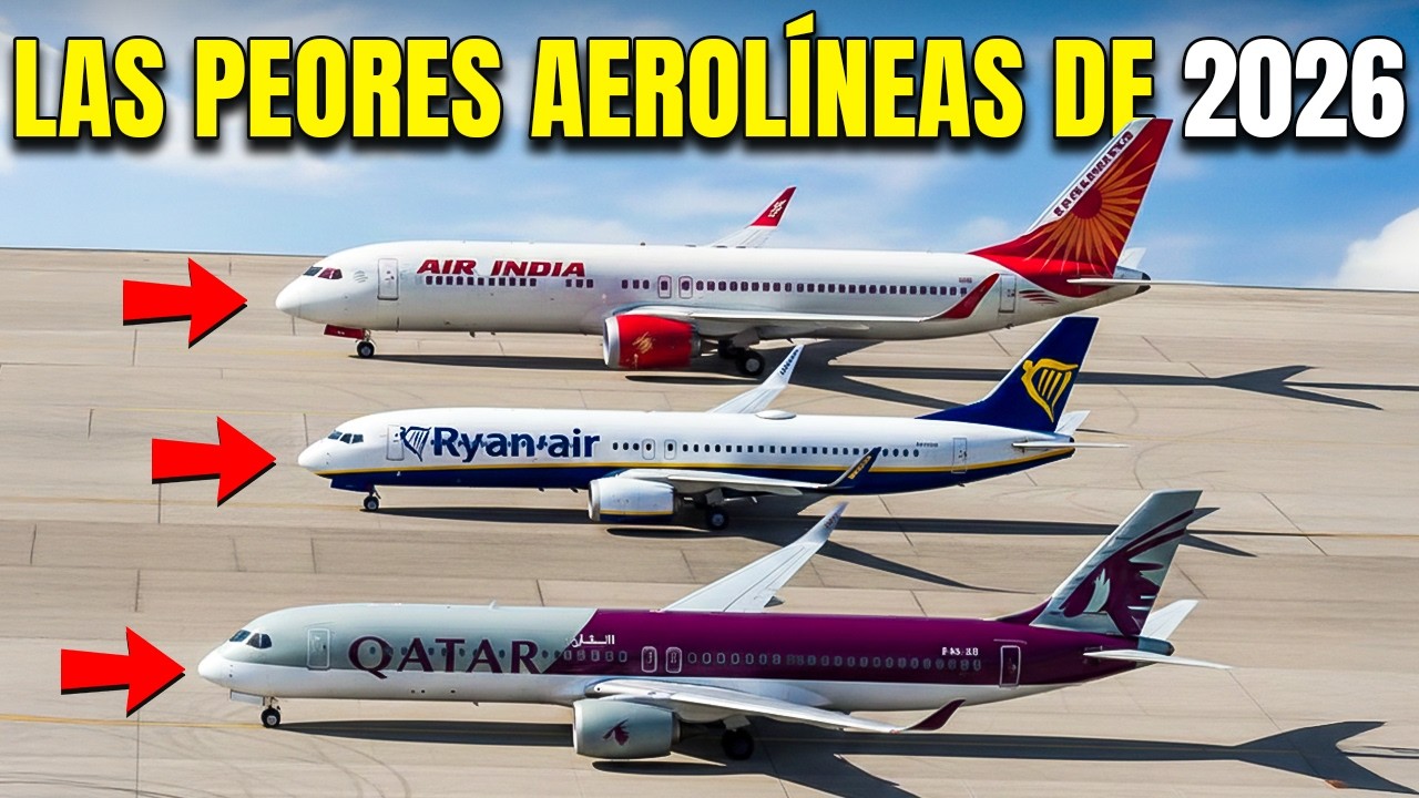 Las 15 Aerolíneas con la Peor Reputación del Mundo Este 2026 (Lo Que Debes Saber Antes de Volar)
