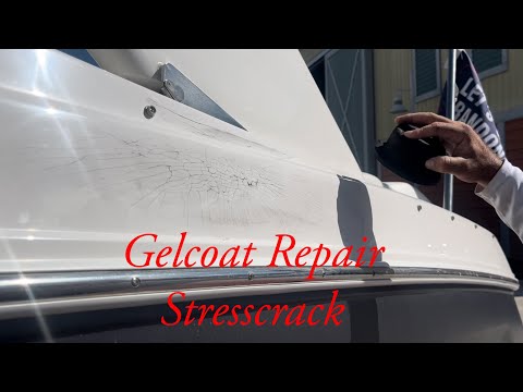 How To- Fiberglass & Gelcoat Repair- Stresscrack- Regal