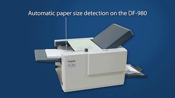 Manufacturer Video of the Duplo DF-980 and DF-970 Paper Folders