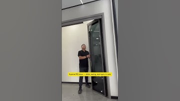 3-panel PD door — slide, swing, and sync in one.With soft-closing buffer for smooth, #home #doors