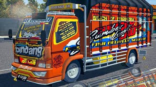 MOD BUSSID TRUCK CANTER REBECCA PINDANG || FULL ANIMASI & FULL LED