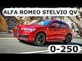 Alfa Romeo Stelvio QV, 0-250 км/ч - КлаксонТВ