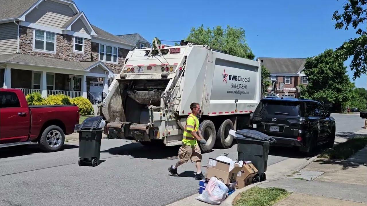 RWB Disposal Recycle Pickup Trash Truck in Boyce VA YouTube