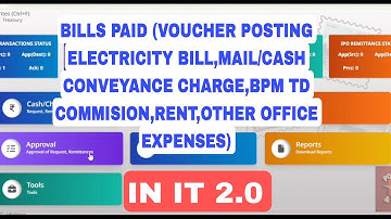 9.BILLS PAID VOUCHER POSTING ELECTRICITY  BILL MAIL/CASH CONVEYANCE OTHER OFFICE EXPENSES IN IT 2.0