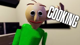 Baldi teaches Cooking! Lets COOK! (or else...)