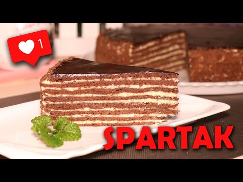Торт СПАРТАК. Spartak tortini tayyorlash. Barcha sirlari bilan. SPARTAK cake recipe. СПАРТАК Рецепт