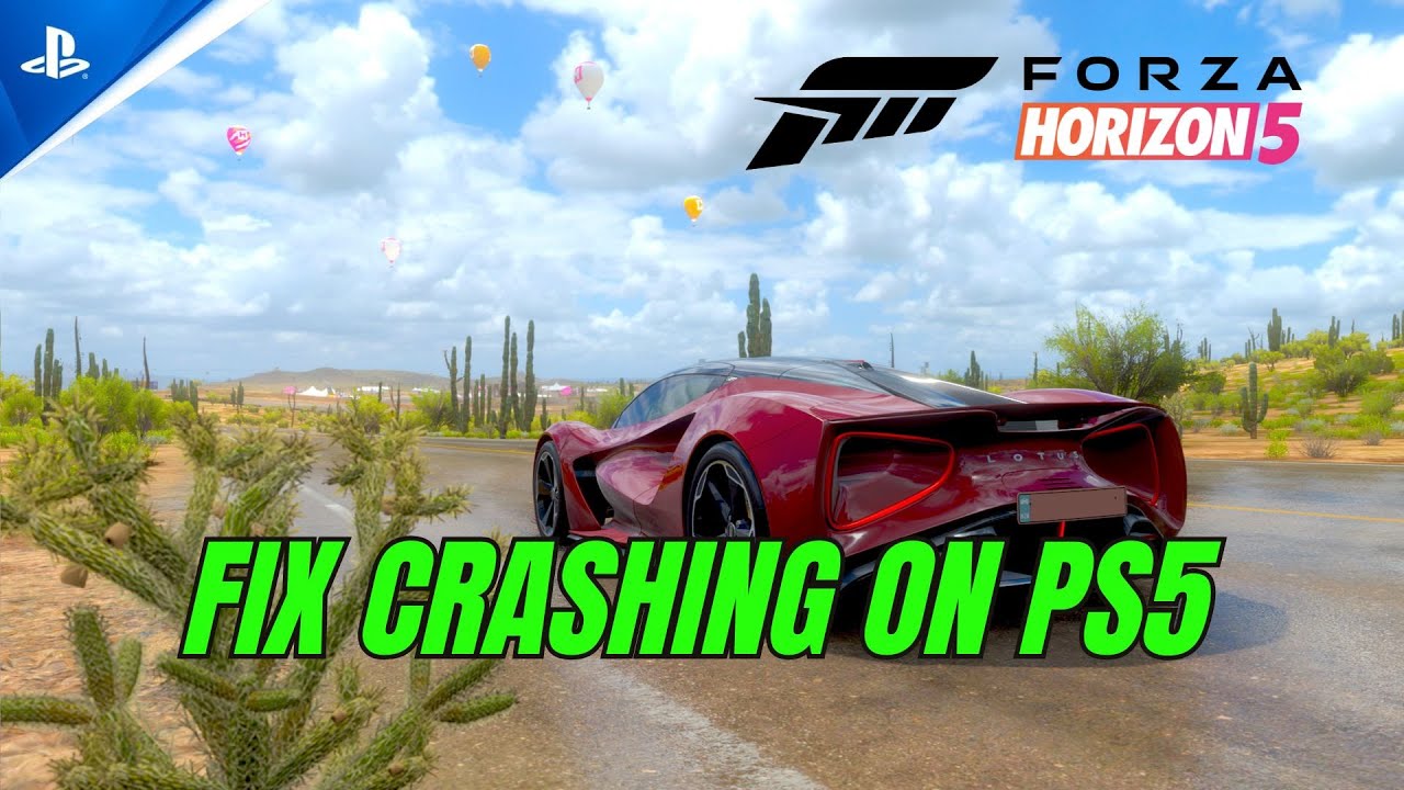 How To Fix Forza Horizon 5 Crashes/Crashing at Startup Error On PS5 | 