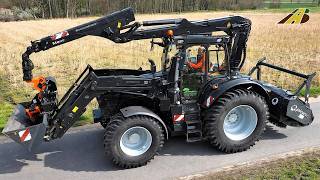 Systemschlepper K300 Traktor mit 10m Kran, Fällgreifer-Säge für Baumfällung, -Pflege Forstwirtschaft