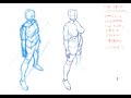 人体と立体の練習002(キム・ラッキの人体ドローイング)