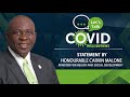 Let's Talk Covid-19: Statement by Hon Carvin Malone Minister for Health - 21 May 2020