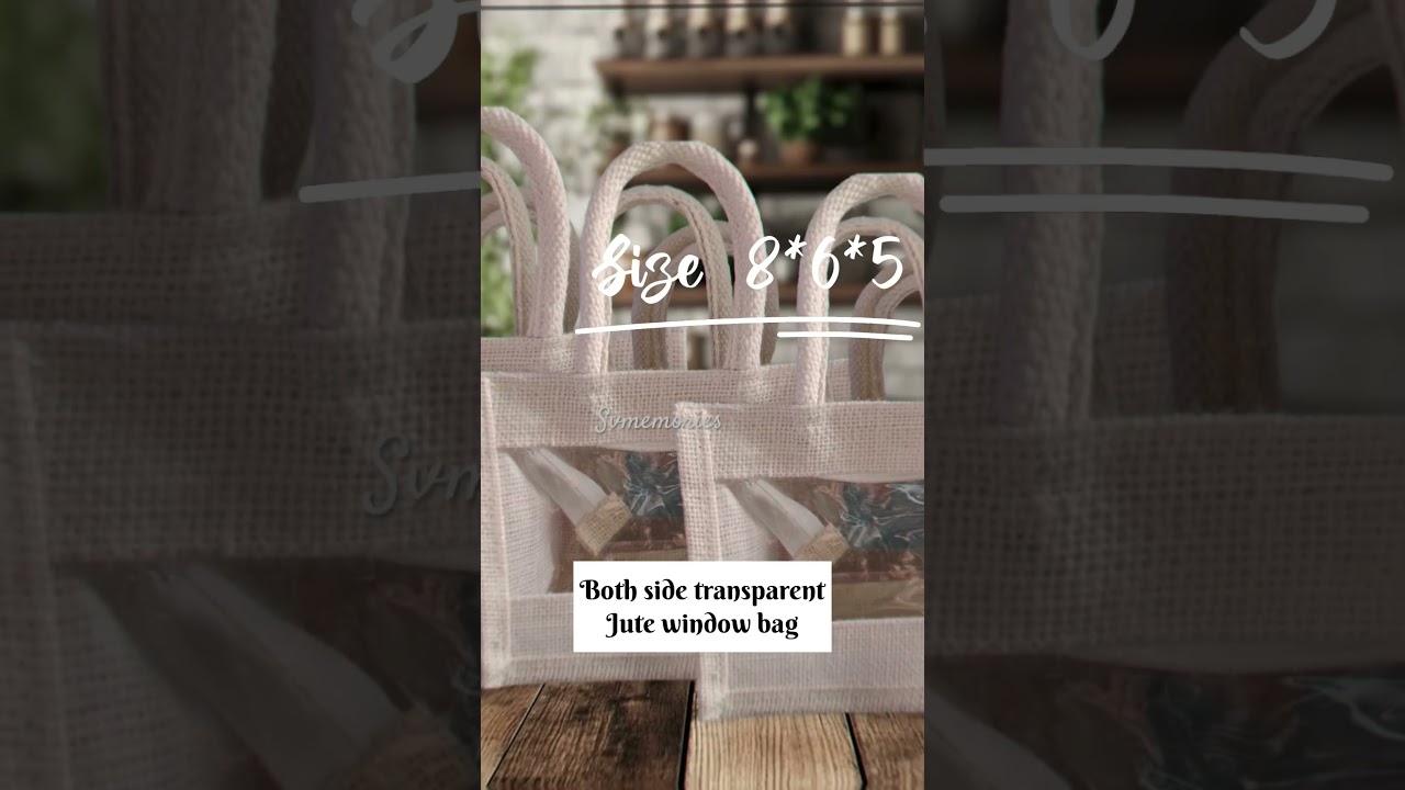Transparent jute bag 