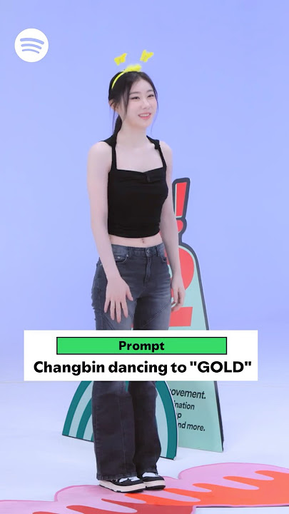 When CHAERYEONG is trying to explain Changbin of Stray Kids dancing to 'GOLD' 👀 #ITZY