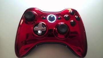 Red Chrome Xbox 360 controller - Retrofit Mod