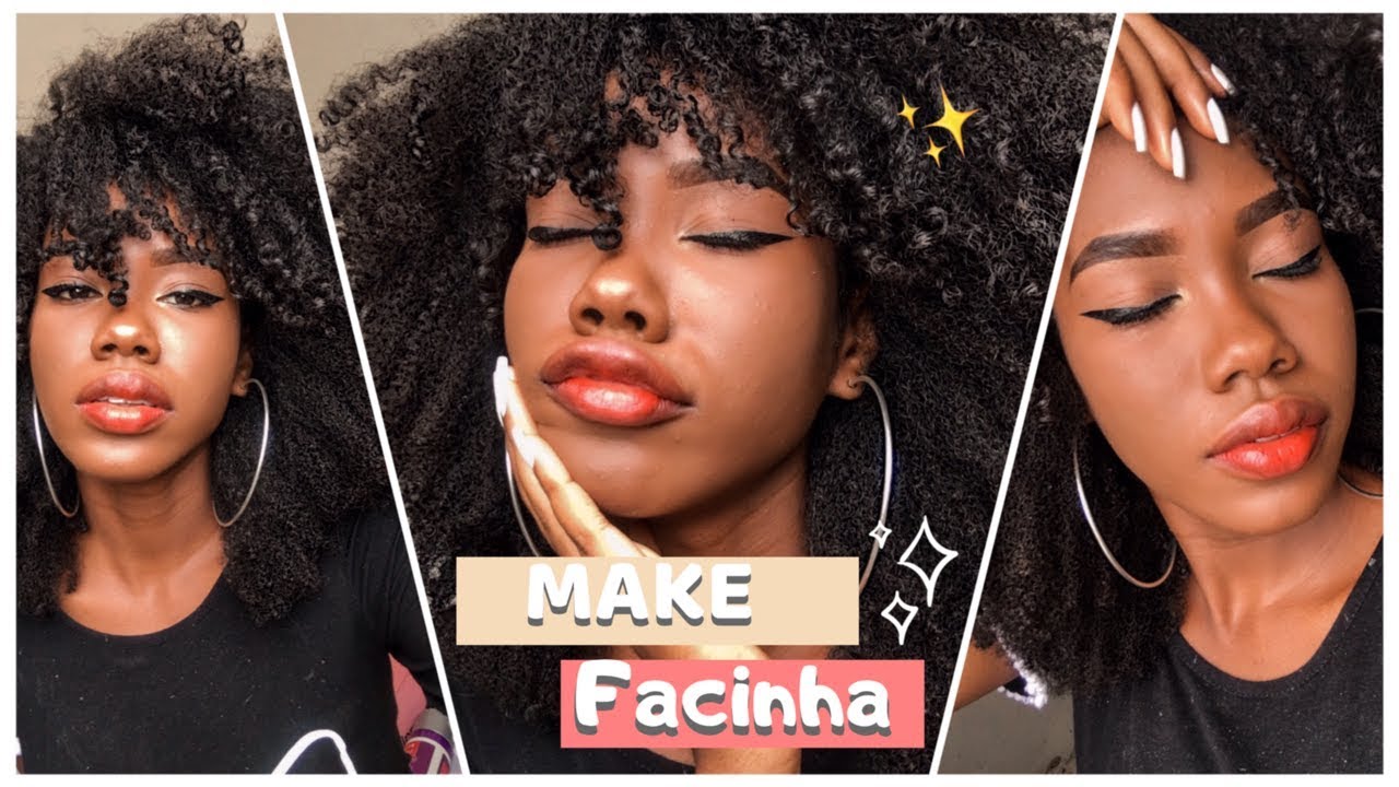 MAKE BÁSICA - PELE NEGRA ❤️ | Andreza Siltos
