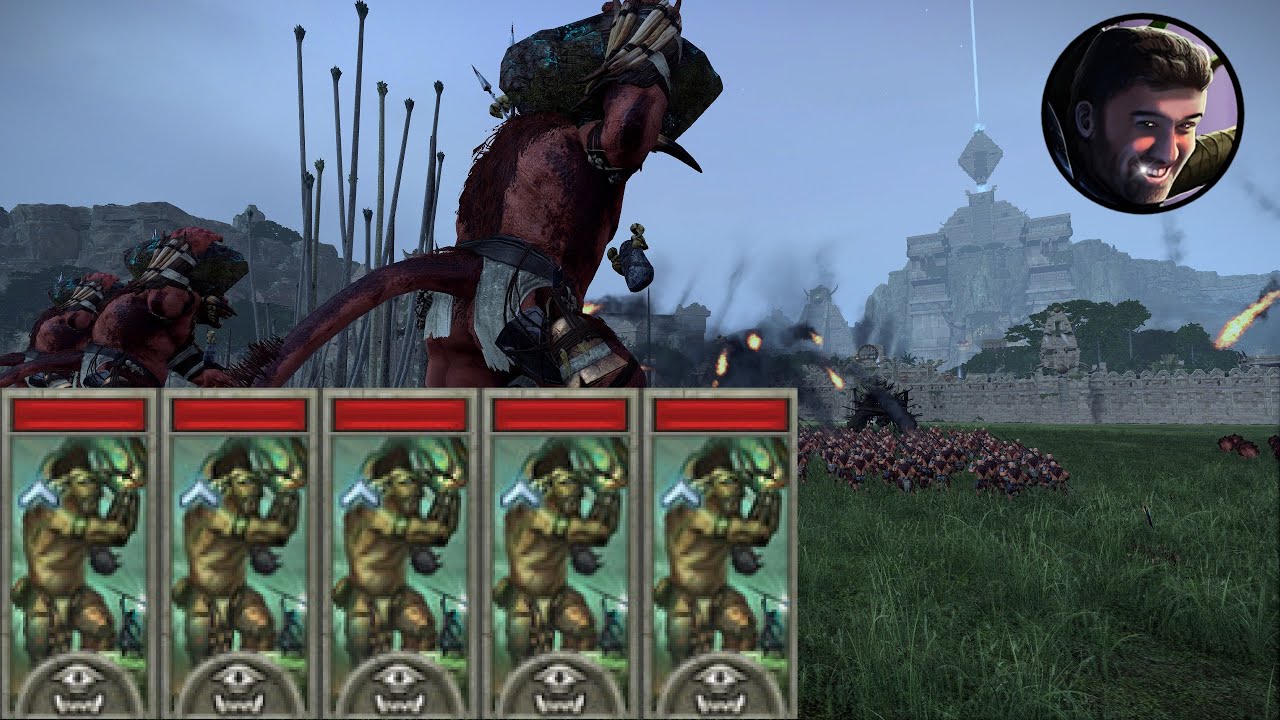 When Beastmen spawn with 5 Cygors and come knocking